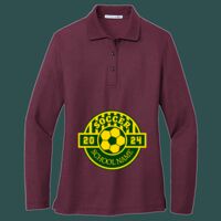 Women's Silk Touch Long Sleeve Polo Thumbnail