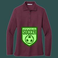 Women's Silk Touch Long Sleeve Polo Thumbnail