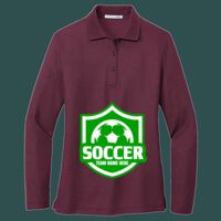 Women's Silk Touch Long Sleeve Polo Thumbnail