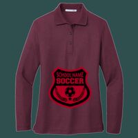 Women's Silk Touch Long Sleeve Polo Thumbnail