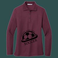 Women's Silk Touch Long Sleeve Polo Thumbnail