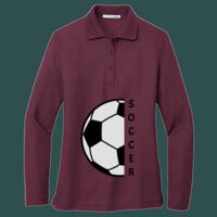 Women's Silk Touch Long Sleeve Polo Thumbnail