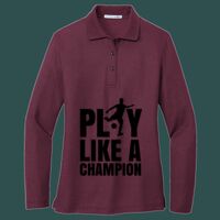 Women's Silk Touch Long Sleeve Polo Thumbnail