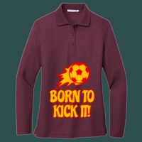 Women's Silk Touch Long Sleeve Polo Thumbnail