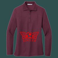 Women's Silk Touch Long Sleeve Polo Thumbnail