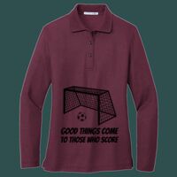 Women's Silk Touch Long Sleeve Polo Thumbnail