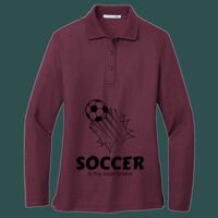 Women's Silk Touch Long Sleeve Polo Thumbnail