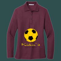 Women's Silk Touch Long Sleeve Polo Thumbnail