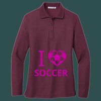 Women's Silk Touch Long Sleeve Polo Thumbnail