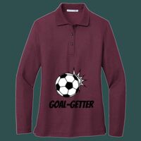 Women's Silk Touch Long Sleeve Polo Thumbnail