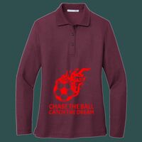 Women's Silk Touch Long Sleeve Polo Thumbnail