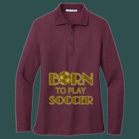 Women's Silk Touch Long Sleeve Polo Thumbnail