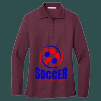 Women's Silk Touch Long Sleeve Polo Thumbnail