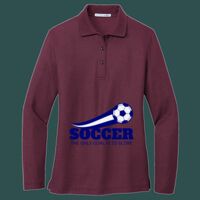 Women's Silk Touch Long Sleeve Polo Thumbnail