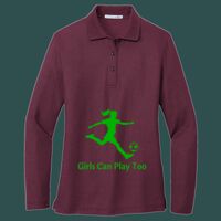 Women's Silk Touch Long Sleeve Polo Thumbnail