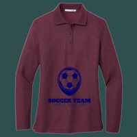 Women's Silk Touch Long Sleeve Polo Thumbnail