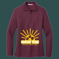 Women's Silk Touch Long Sleeve Polo Thumbnail