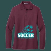 Women's Silk Touch Long Sleeve Polo Thumbnail