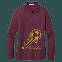 Women's Silk Touch Long Sleeve Polo Thumbnail