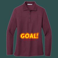 Women's Silk Touch Long Sleeve Polo Thumbnail