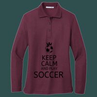 Women's Silk Touch Long Sleeve Polo Thumbnail