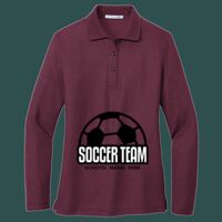 Women's Silk Touch Long Sleeve Polo Thumbnail