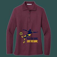 Women's Silk Touch Long Sleeve Polo Thumbnail