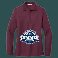 Women's Silk Touch Long Sleeve Polo Thumbnail
