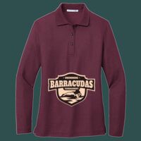 Women's Silk Touch Long Sleeve Polo Thumbnail