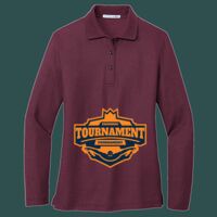 Women's Silk Touch Long Sleeve Polo Thumbnail