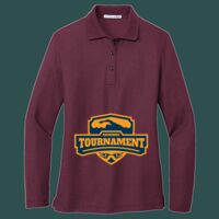 Women's Silk Touch Long Sleeve Polo Thumbnail