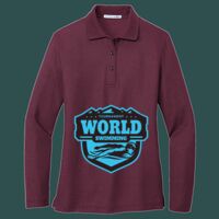 Women's Silk Touch Long Sleeve Polo Thumbnail