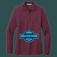 Women's Silk Touch Long Sleeve Polo Thumbnail