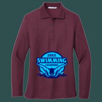 Women's Silk Touch Long Sleeve Polo Thumbnail