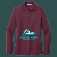 Women's Silk Touch Long Sleeve Polo Thumbnail