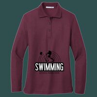 Women's Silk Touch Long Sleeve Polo Thumbnail
