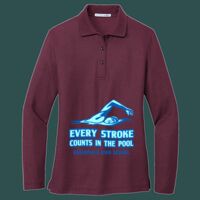 Women's Silk Touch Long Sleeve Polo Thumbnail