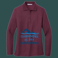 Women's Silk Touch Long Sleeve Polo Thumbnail