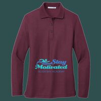 Women's Silk Touch Long Sleeve Polo Thumbnail