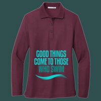 Women's Silk Touch Long Sleeve Polo Thumbnail