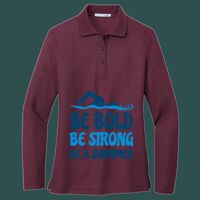 Women's Silk Touch Long Sleeve Polo Thumbnail