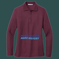 Women's Silk Touch Long Sleeve Polo Thumbnail