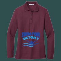 Women's Silk Touch Long Sleeve Polo Thumbnail
