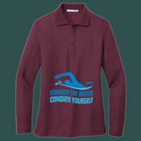 Women's Silk Touch Long Sleeve Polo Thumbnail