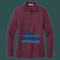 Women's Silk Touch Long Sleeve Polo Thumbnail
