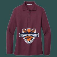 Women's Silk Touch Long Sleeve Polo Thumbnail