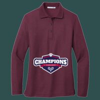 Women's Silk Touch Long Sleeve Polo Thumbnail