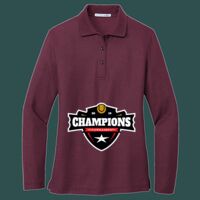 Women's Silk Touch Long Sleeve Polo Thumbnail