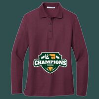 Women's Silk Touch Long Sleeve Polo Thumbnail