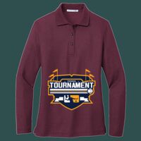 Women's Silk Touch Long Sleeve Polo Thumbnail